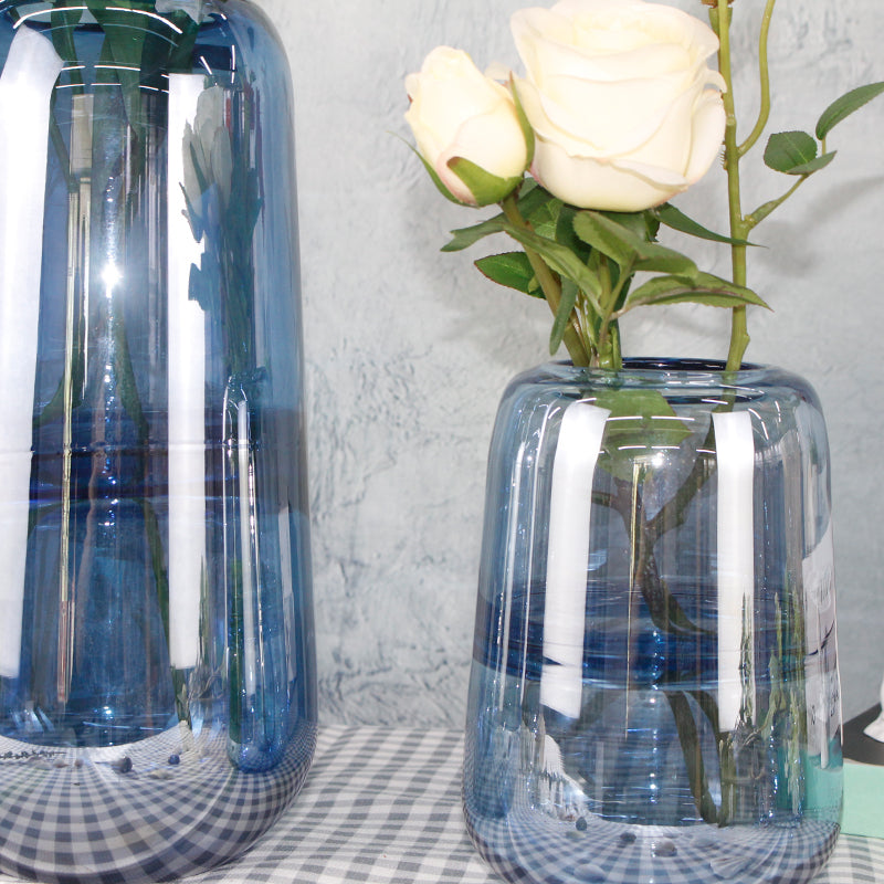 Hot Selling Modern Light Luxury Transparent Glass Flower Vase for Home Decorations