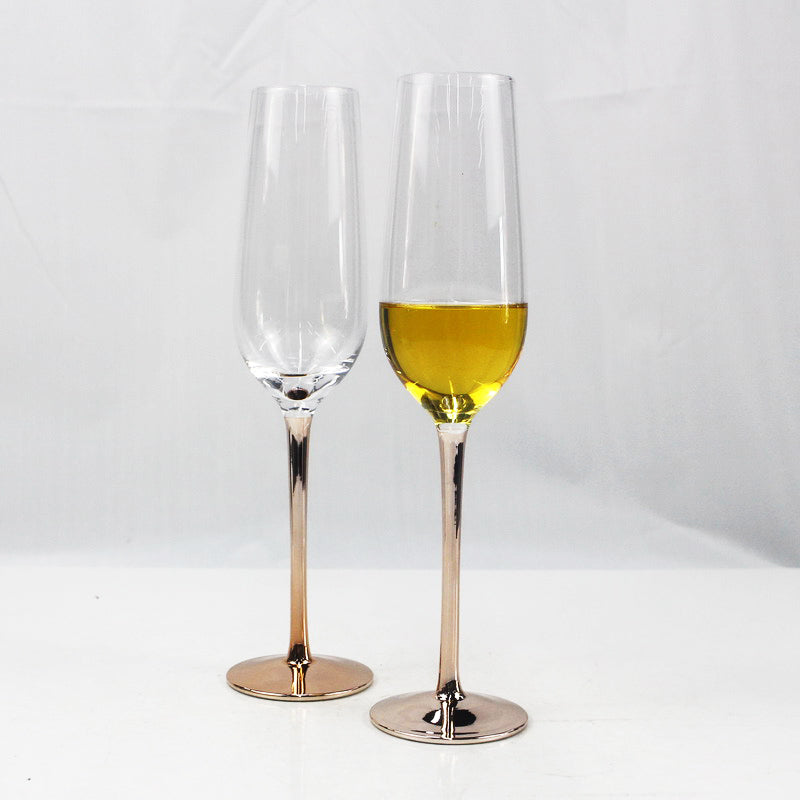 Champagne Crystal Champagne Glasses Set Exquisite Craftsmanship Ideal for Home Bar,Special Occasions wine glass goblet