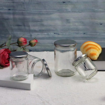 Food Storage Container Fermentation Jam Canning Honey Regular Mouth Bottle Glass Mason jar