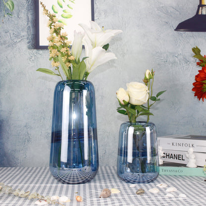 Hot Selling Modern Light Luxury Transparent Glass Flower Vase for Home Decorations